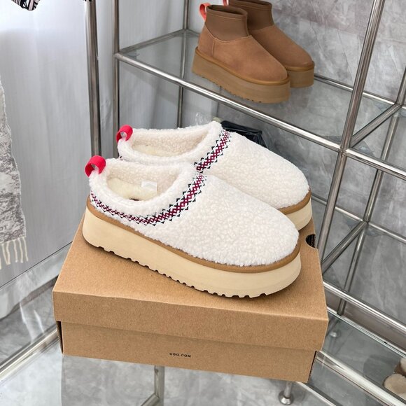 UGG Tazz Slipper Heritage Braid Natural - Picture 1 of 9